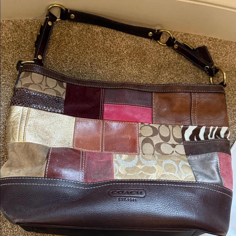 Coach Multicolor Patchwork Bag - image 1
